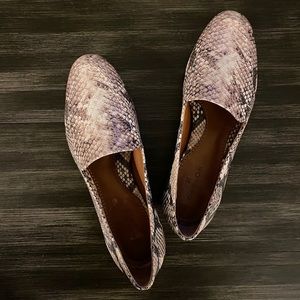 Snake Print Loafers